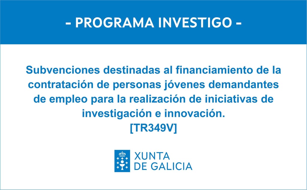Cartel informativo TR349V Programa Investigo
