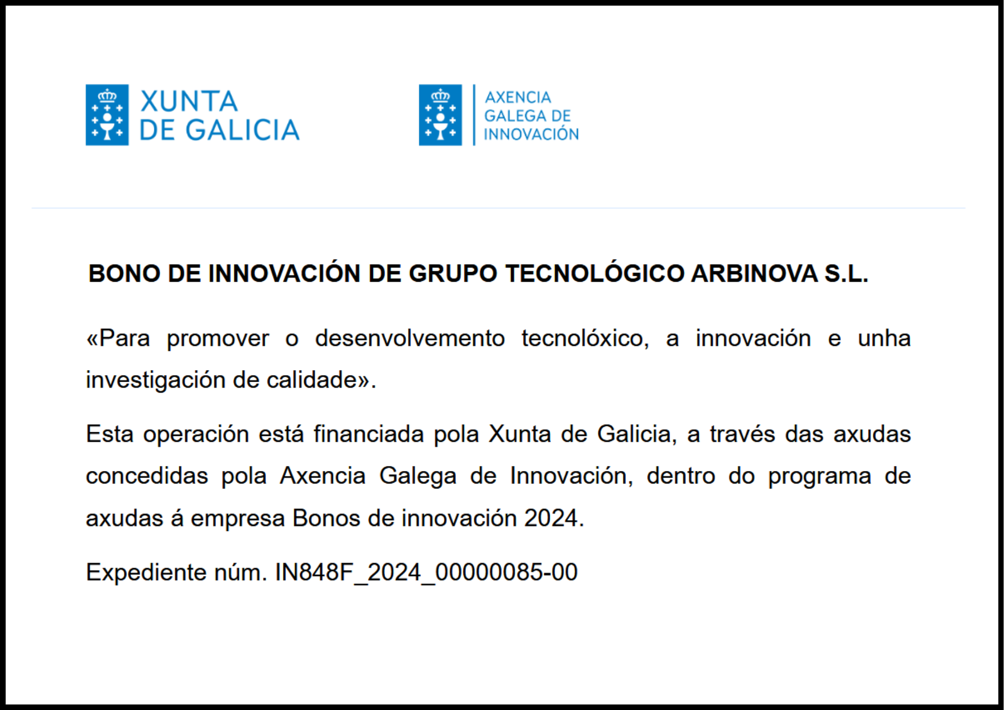 BETA Implants_Bono Innovación - Axencia Galega de Innovación